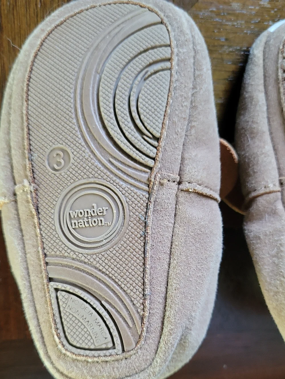Size 3 Brown Infant Moccasins
